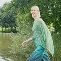 WIND-KISSED Crochet Poncho Pattern Kit in FOOTPRINTS by WOOLADDICTS | WOOLADDICTS #14-023