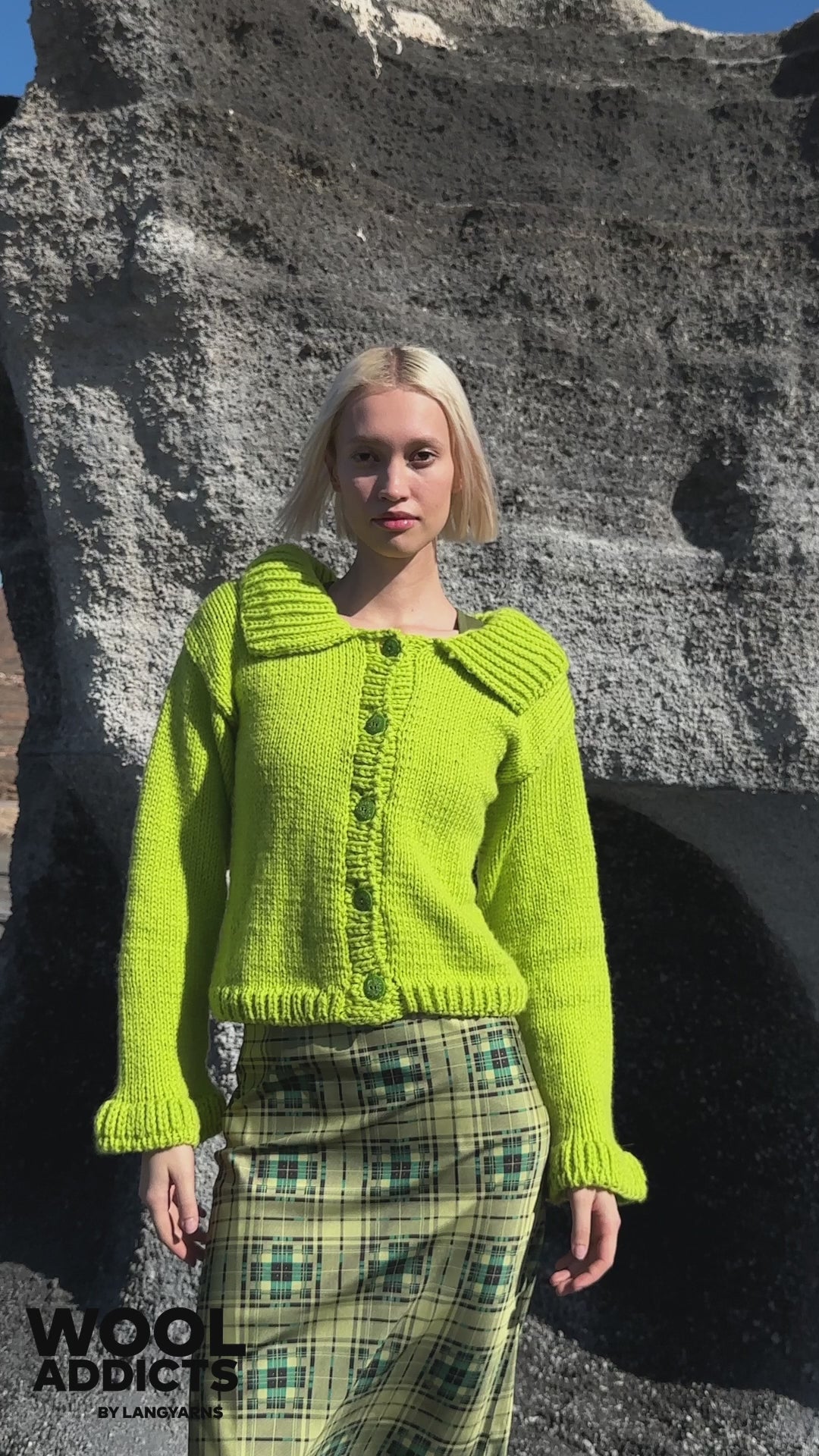 HIDDEN-OASIS Cardigan Pattern Kit in GLORY by WOOLADDICTS | WOOLADDICTS #13-007