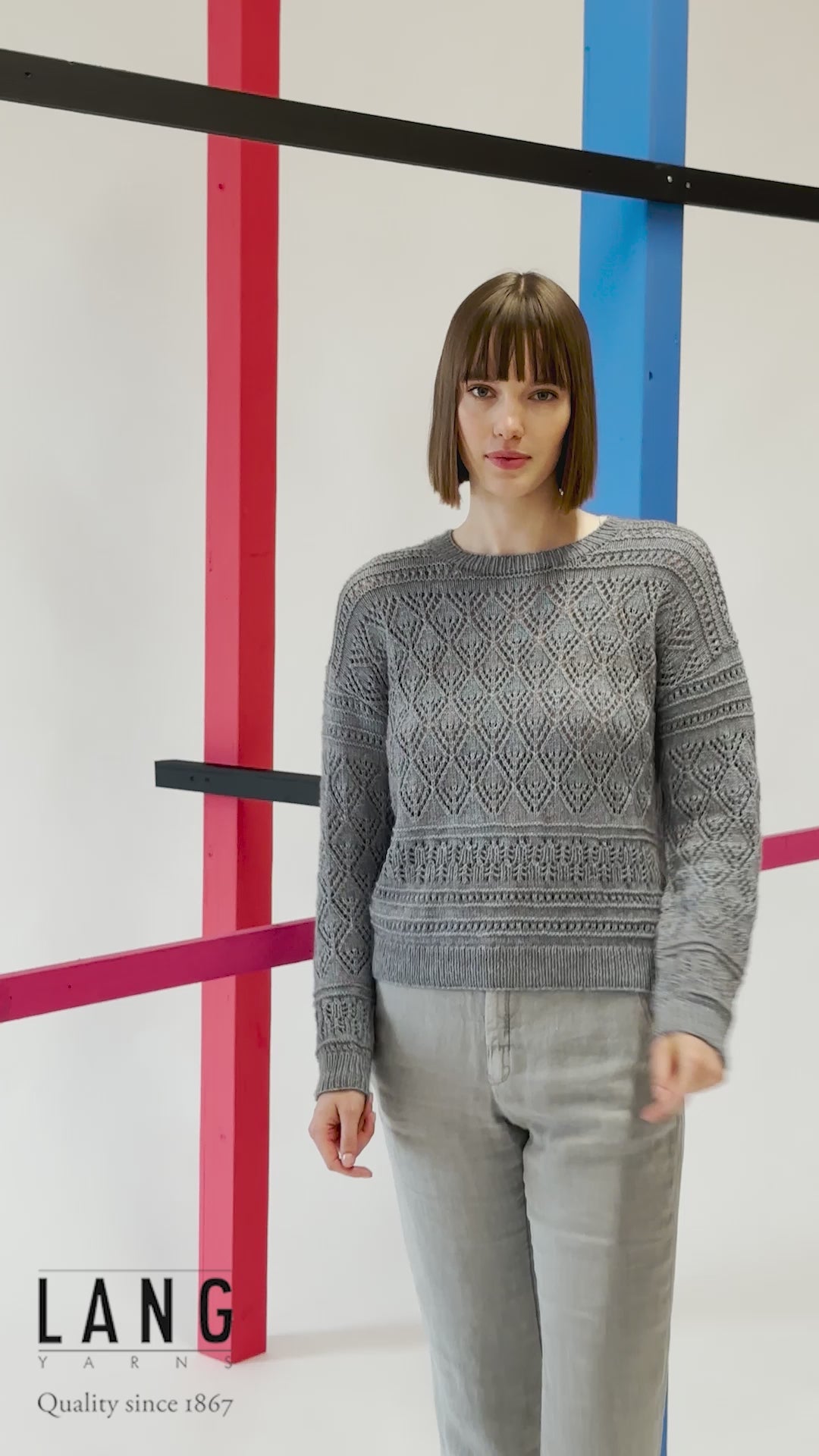 MINA Sweater Pattern Kit in VAYA by LANGYARNS | Fatto a Mano 280-022