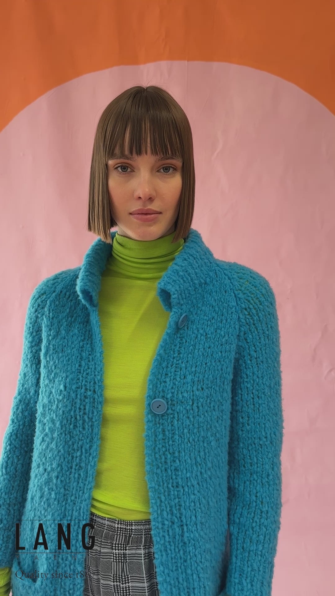 LAIA Cardigan Pattern Kit in PHOENIX by LANGYARNS | Fatto a Mano 282-003