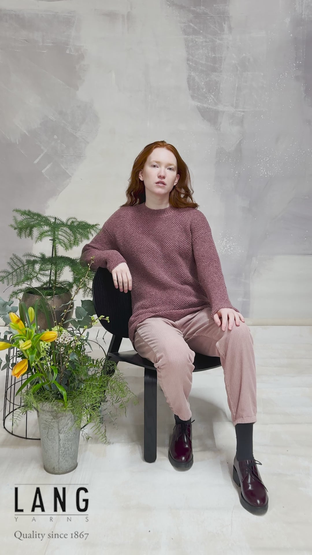 ARETHA Sweater Pattern Kit in NOMAD by LANGYARNS | Fatto a Mano 290-051