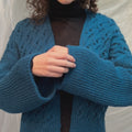 INDIRA Top-down Cardigan Pattern Kit in CARPE DIEM by LANGYARNS | Fatto a Mano 286-083