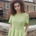 CELEBRATION Crochet Top-down Short-sleeved Top Pattern Kit in WHISPER by WOOLADDICTS | WOOLADDICTS #16-013