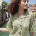 TIME-TO-INDULGE Crochet Short-sleeved Top Pattern Kit in PRIDE by WOOLADDICTS | WOOLADDICTS #16-014