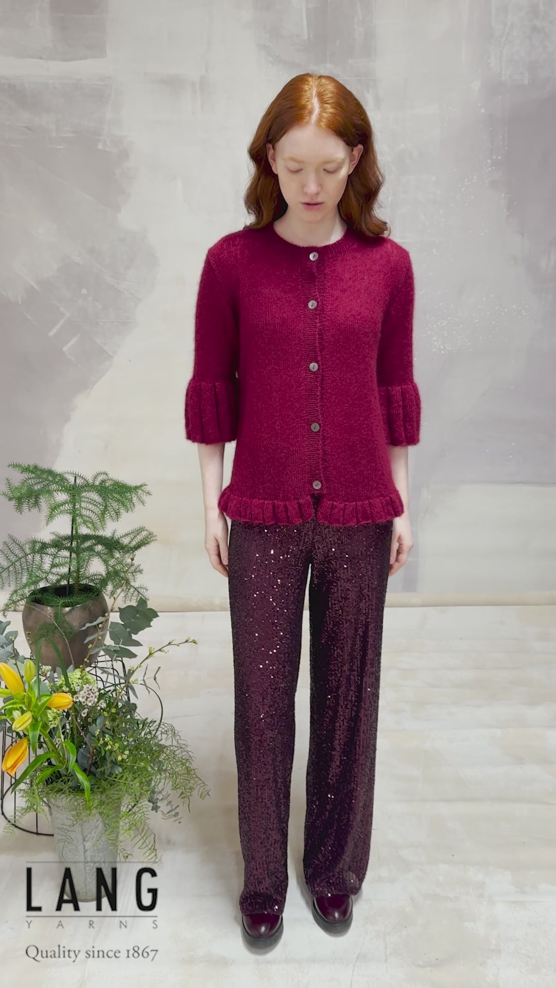 MAELLE Cardigan Pattern Kit in MOHAIR21 by LANGYARNS | Fatto a Mano 290-052
