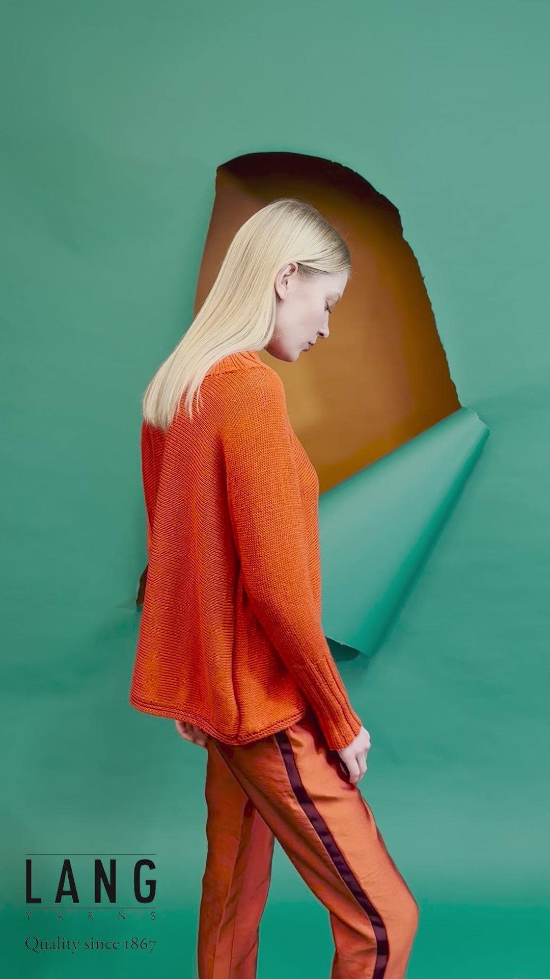 SAMANTHA Sweater Pattern Kit in CLASSIC SILK by LANGYARNS | Fatto a Mano 286-012