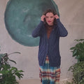 DANIELA Hooded-Cardigan Pattern Kit in YAK by LANGYARNS | Fatto a Mano 278-027