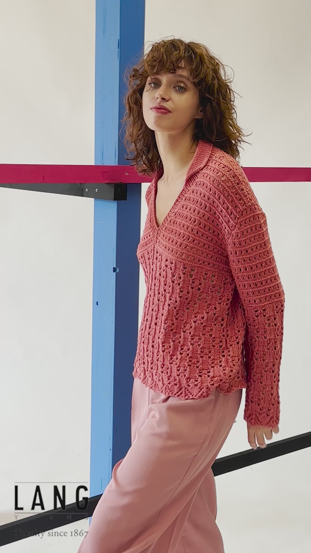 OCTAVIA Sweater Pattern Kit in OCEANIA by LANGYARNS | Fatto a Mano 280-019