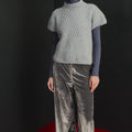 INGRID Top-down Slipover Pattern Kit in BABY LAMA by LANGYARNS | Punto 89 - 251
