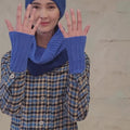 REGINA Wrist-warmers Pattern Kit in CASHMERE PREMIUM by LANGYARNS | Punto 60-008