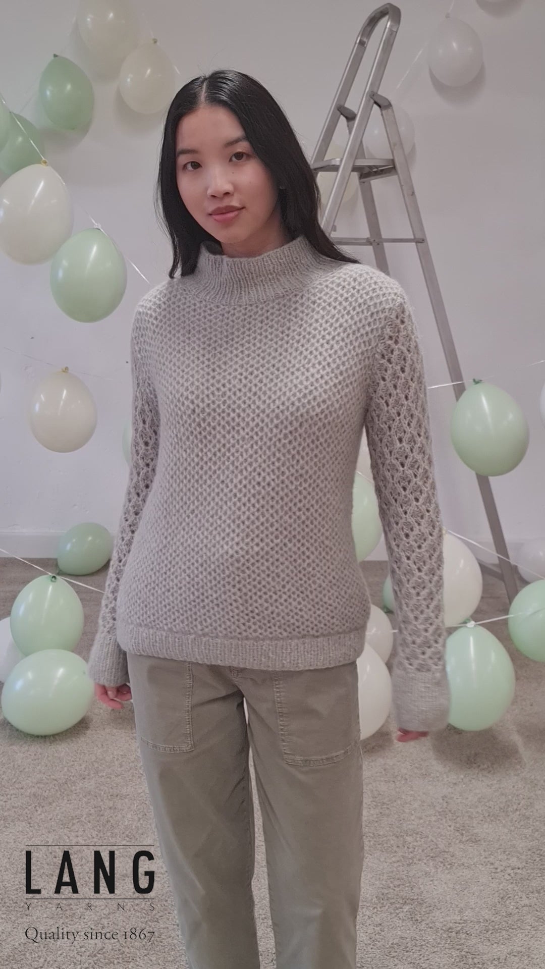 ELVIRA Sweater Pattern Kit in MALOU LIGHT by LANGYARNS | Fatto a Mano 278-014
