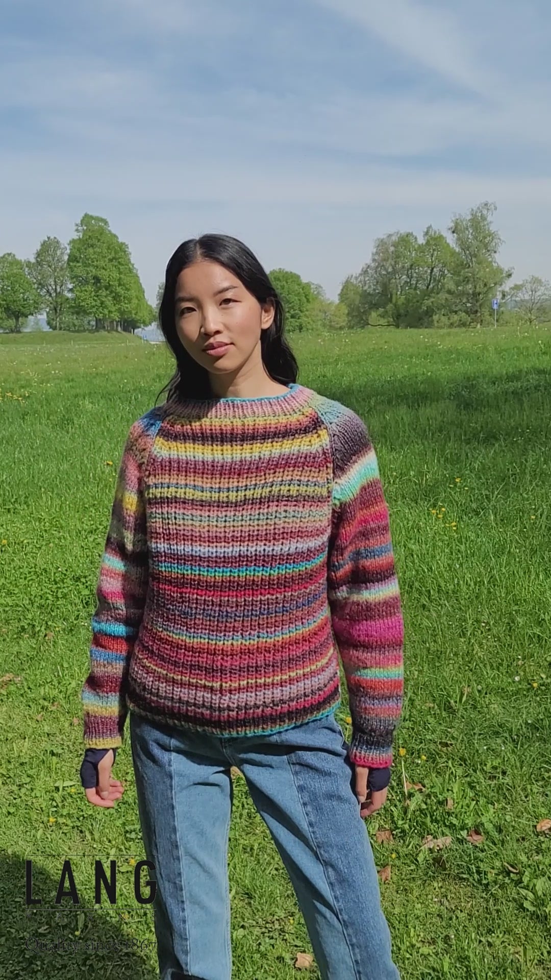SWEATER Pattern Kit in CLOUD by LANGYARNS | Punto 45-004
