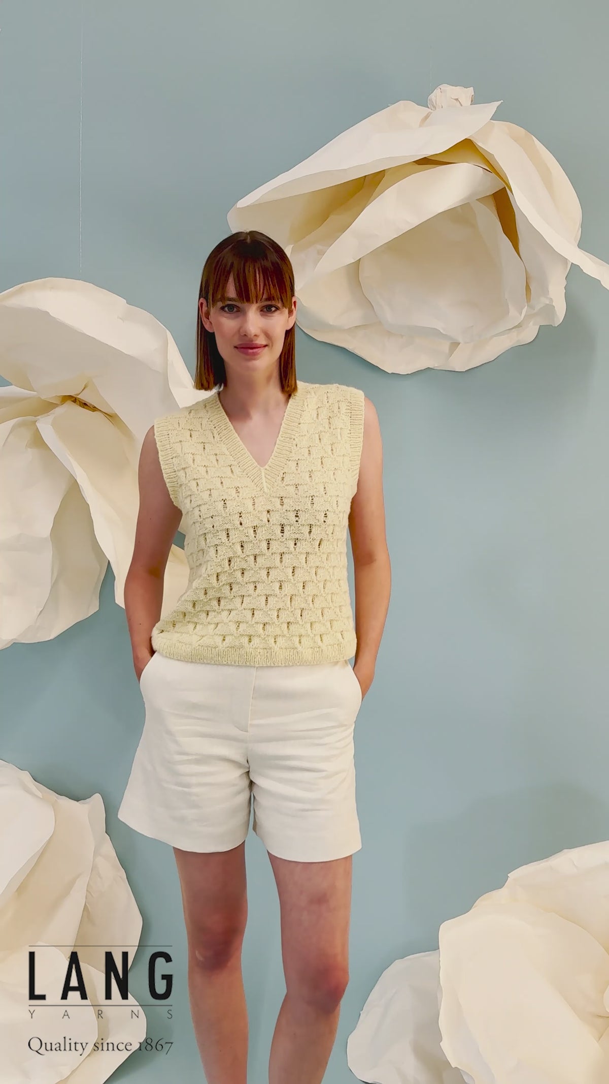 MARLA Slipover Pattern Kit in REGINA by LANGYARNS | Fatto a Mano 288-045