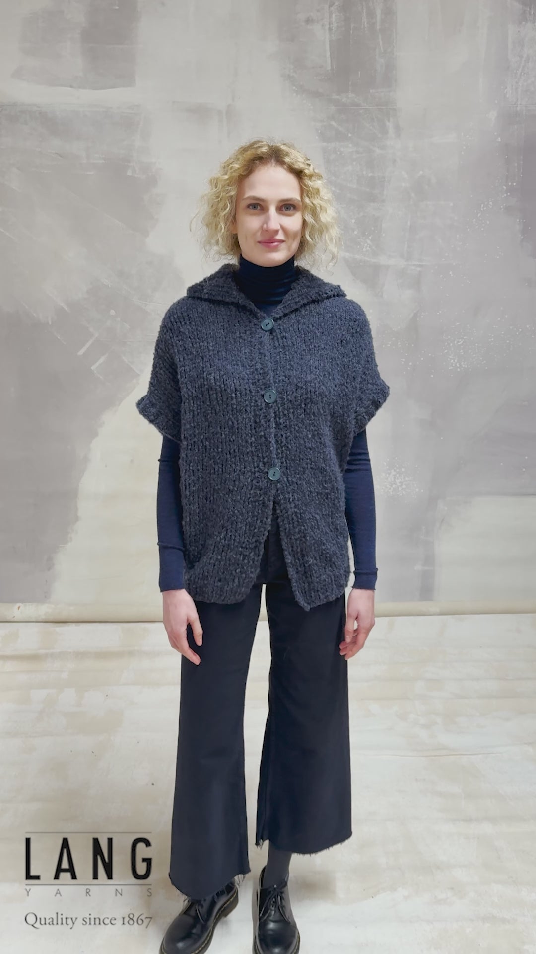 DALMA Jacket Pattern Kit in PHOENIX CHANTE CLAIRE by LANGYARNS | Fatto a Mano 290-062