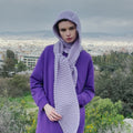 CELESTIAL Hooded-scarf Pattern Kit in FIRE by WOOLADDICTS | WOOLADDICTS #15-003