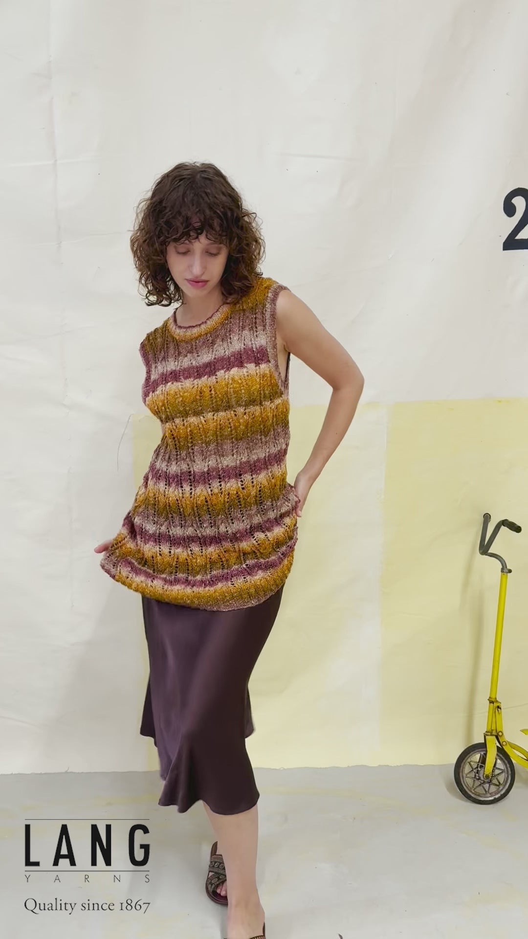 FINJA Slipover Pattern Kit in LINELLO by LANGYARNS | Fatto a Mano 284-052