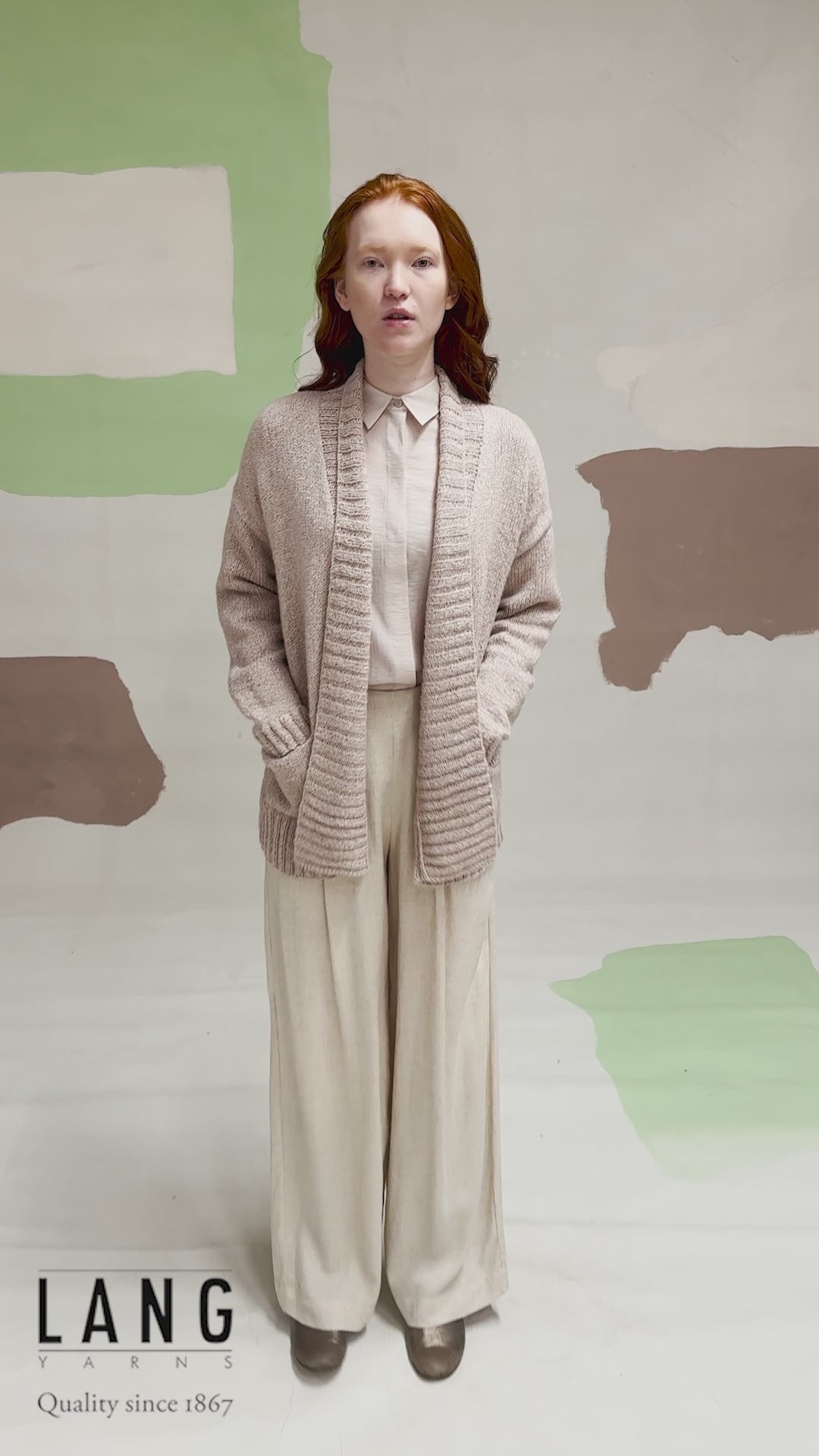 MOIRA Jacket Pattern Kit in LUMA by LANGYARNS | Fatto a Mano 290-047