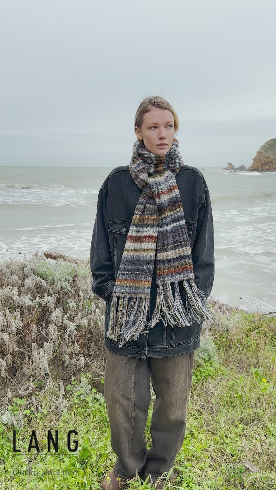 EARLA Scarf Pattern Kit in INFINITY by LANGYARNS | Punto 100-001
