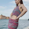 SIREN'S-CALL Neck Holder-top Pattern Kit in FOOTPRINTS by WOOLADDICTS | WOOLADDICTS #16-020