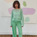 ALIZE  Crochet Sweater Pattern Kit in CLASSIC SILK by LANGYARNS | Fatto a Mano 288-016