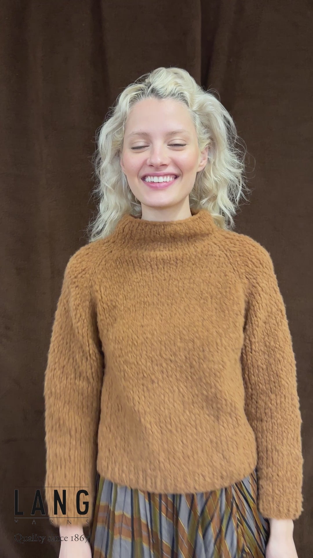 ADELZA Sweater Pattern Kit in PHOENIX by LANGYARNS | Fatto a Mano 282-031