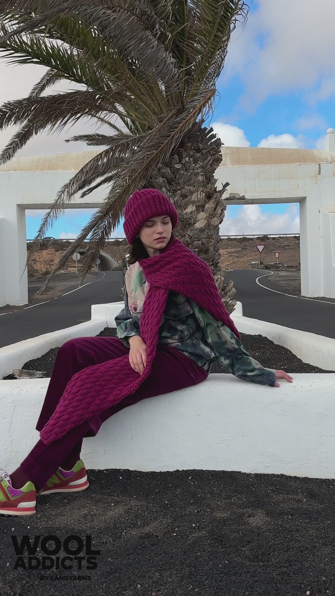 CRUSHED-VELVET Scarf Pattern Kit in GLORY by WOOLADDICTS | WOOLADDICTS #13-032