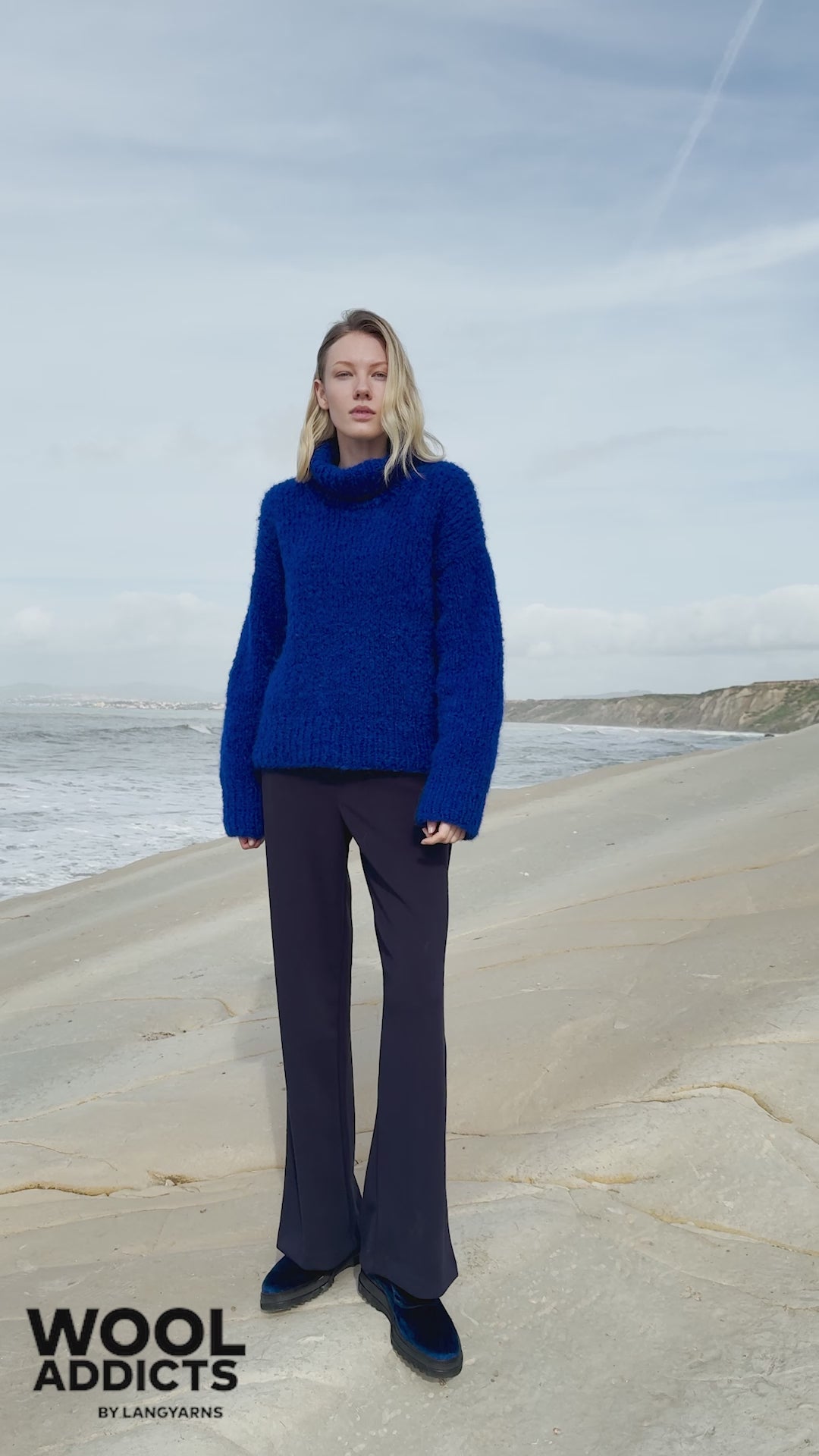 ATMOSPHERE Sweater Pattern Kit in DESIRE by WOOLADDICTS | WOOLADDICTS #17-001