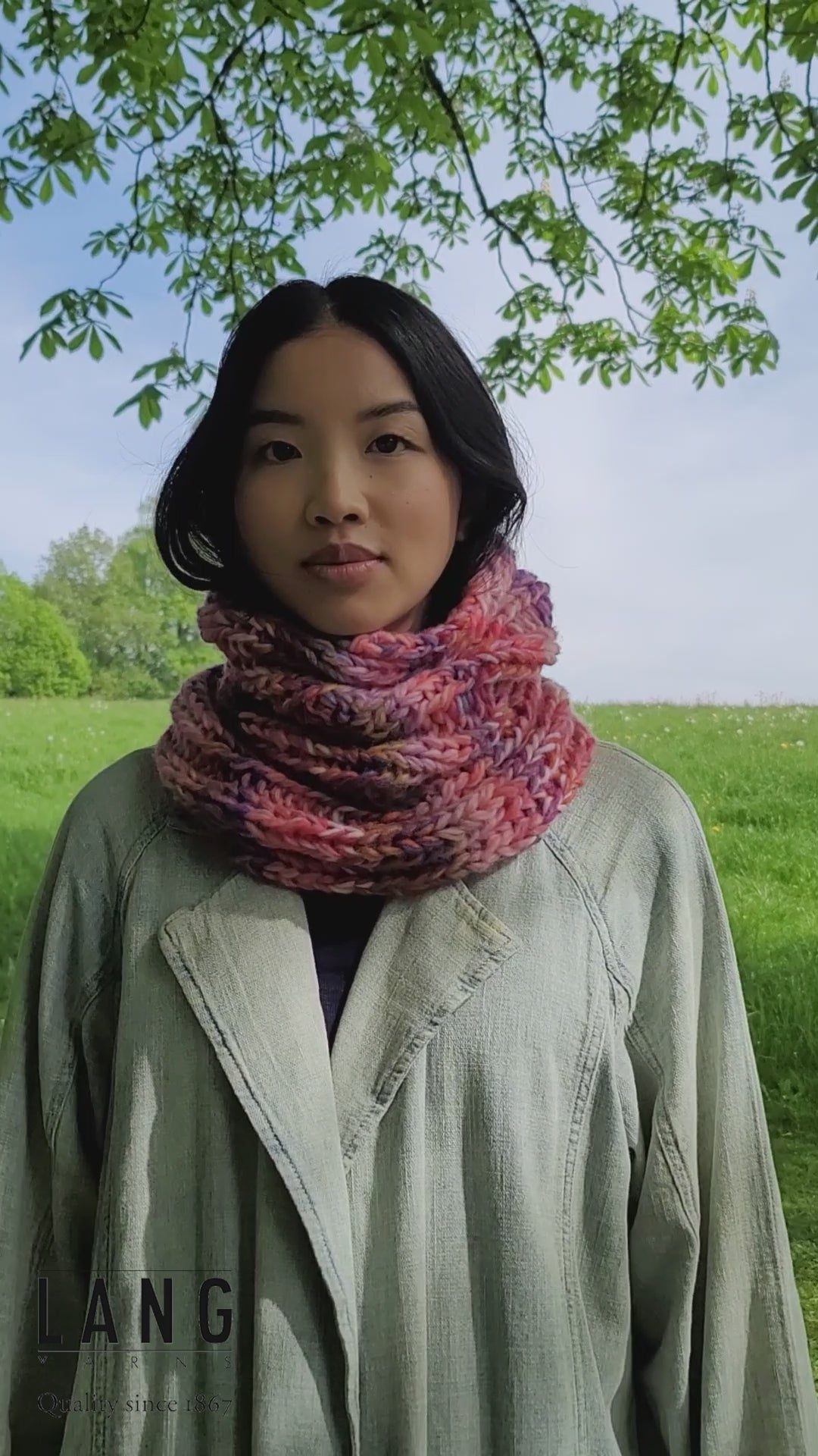 COWL Pattern Kit in CLOUD by LANGYARNS | Punto 45-010
