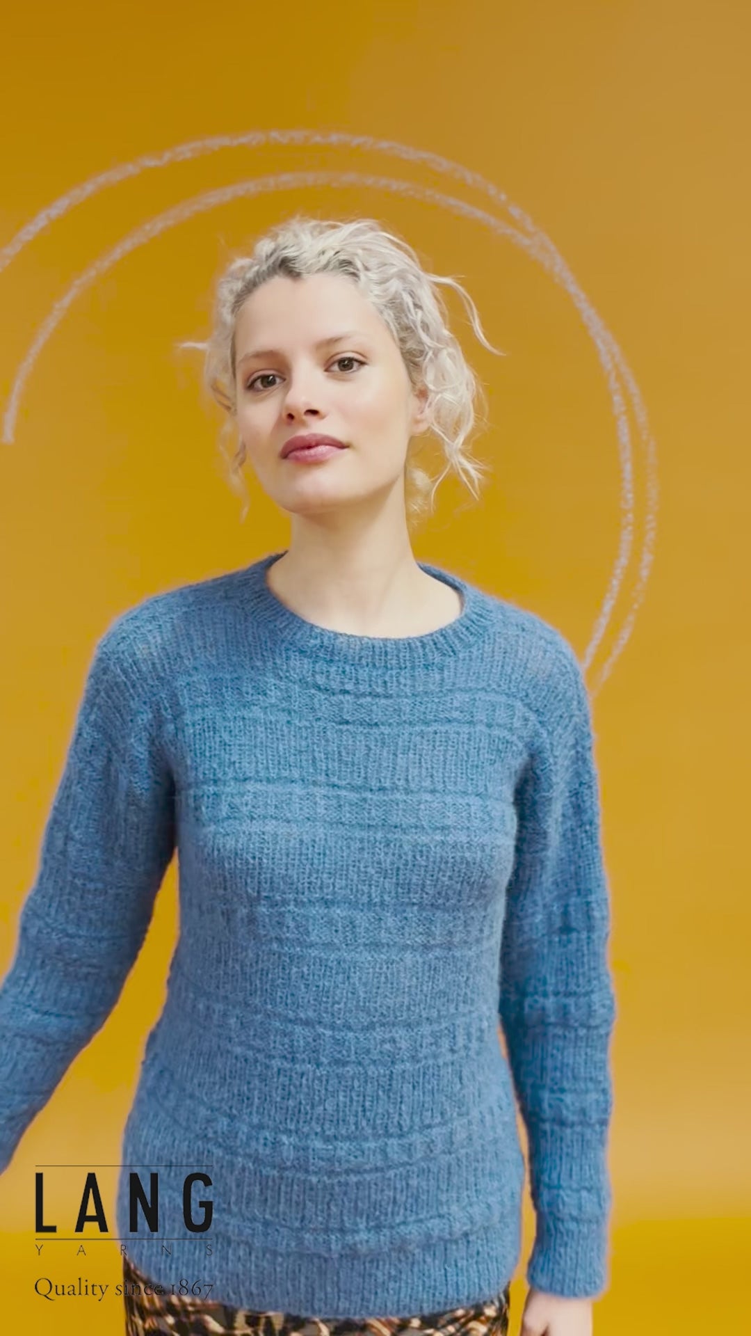 PRIYANKA Sweater Pattern Kit in SURI ALPACA by LANGYARNS | Punto 76-010