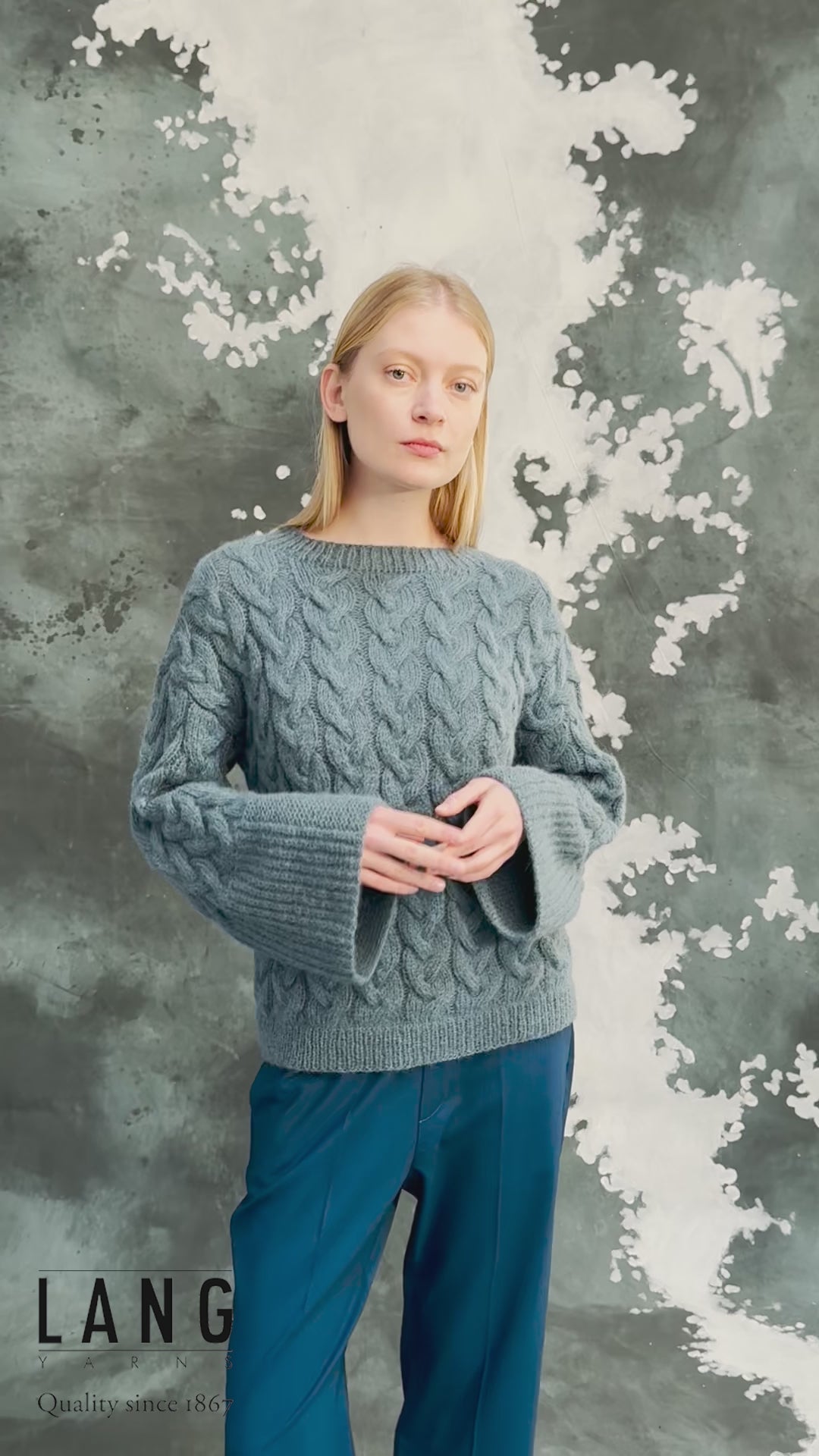 ESTELLE Sweater Pattern Kit in MALOU LIGHT by LANGYARNS | Fatto a Mano 286-052