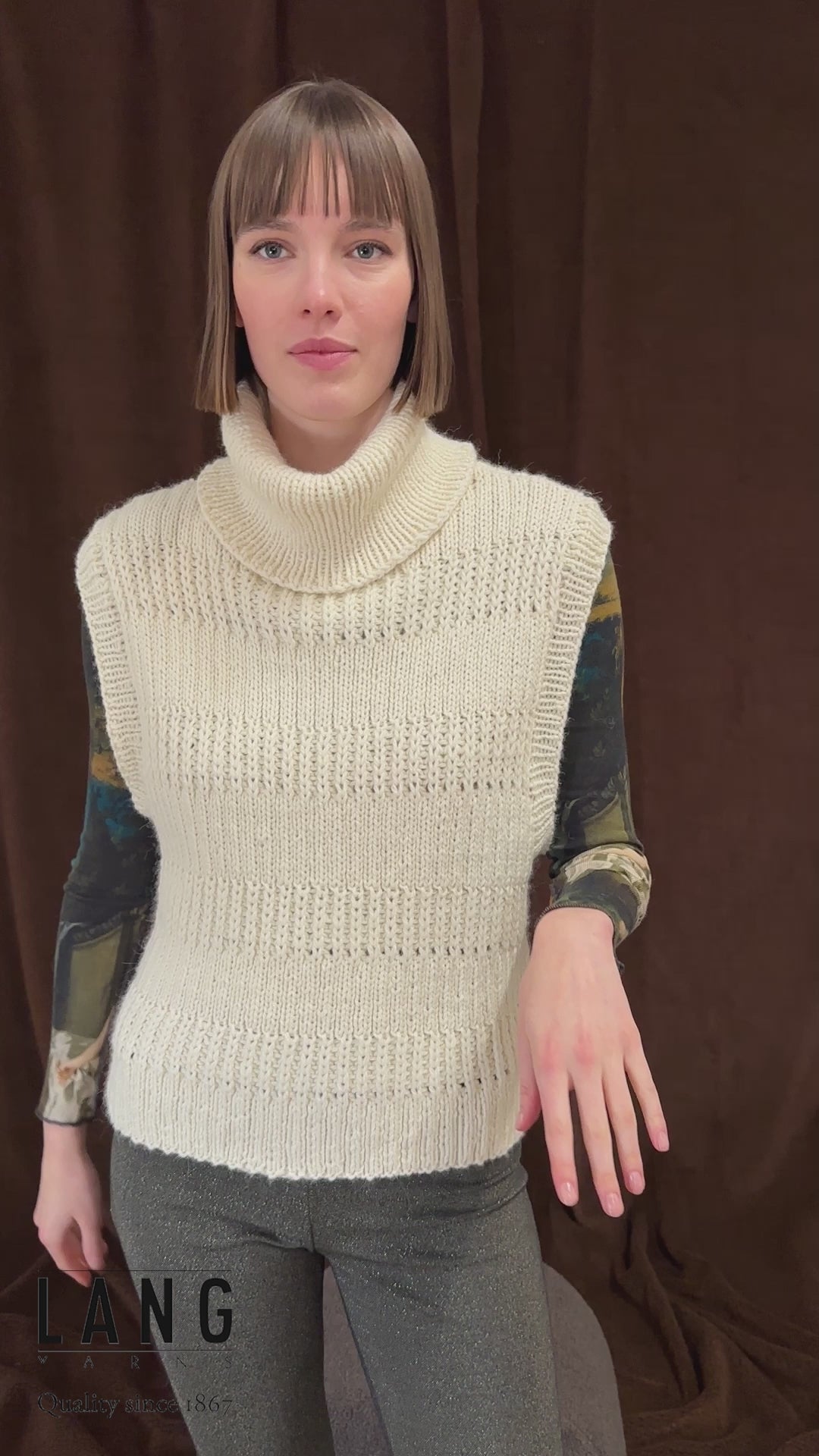 YAZA Slipover Pattern Kit in CARPE DIEM by LANGYARNS | Fatto a Mano 282-024