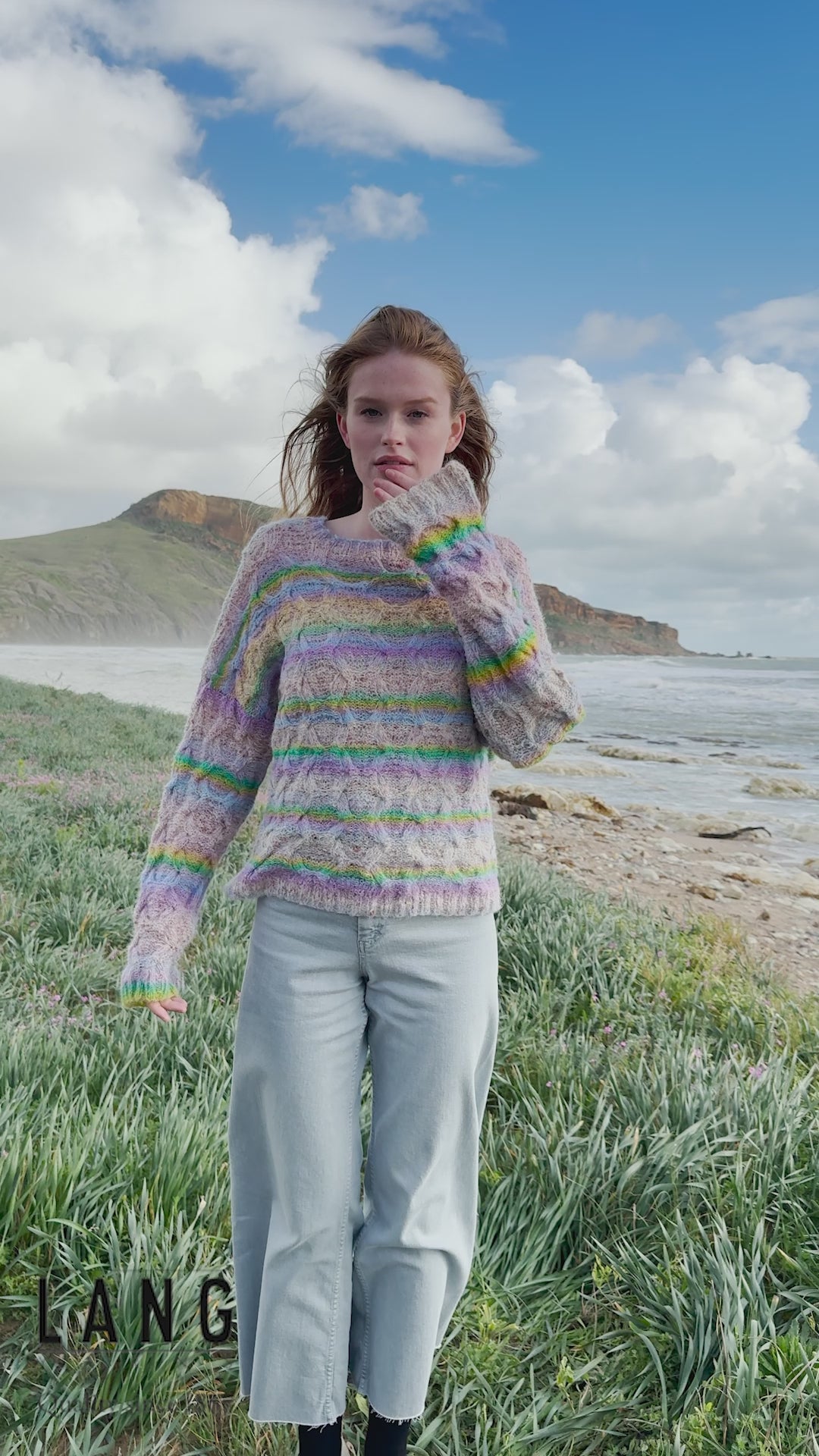 GUINEVERE Sweater Pattern Kit in GALAXY by LANGYARNS | Punto 98-007