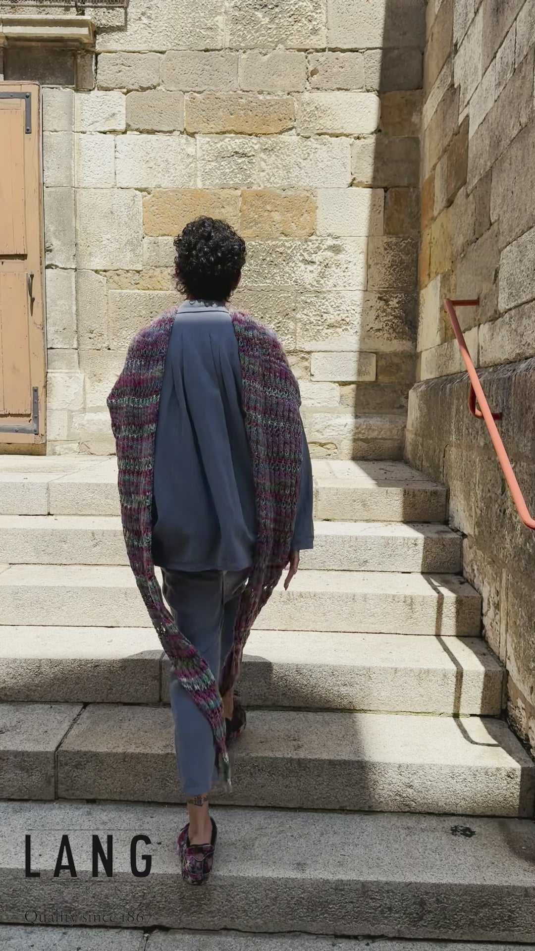XANA Scarf Pattern Kit in LISBOA by LANGYARNS | Punto 82-009