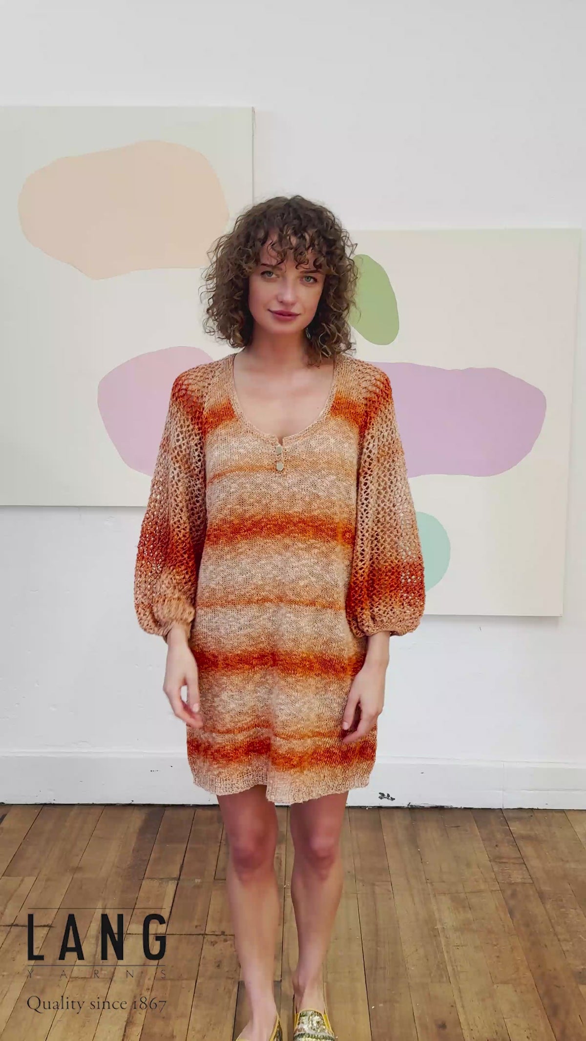 ALBA Dress Pattern Kit in LINELLO by LANGYARNS | Fatto a Mano 288-012