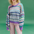 TACITA Top-down Sweater Pattern Kit in CLOUD & PROMISE by LANGYARNS | Punto 93-003