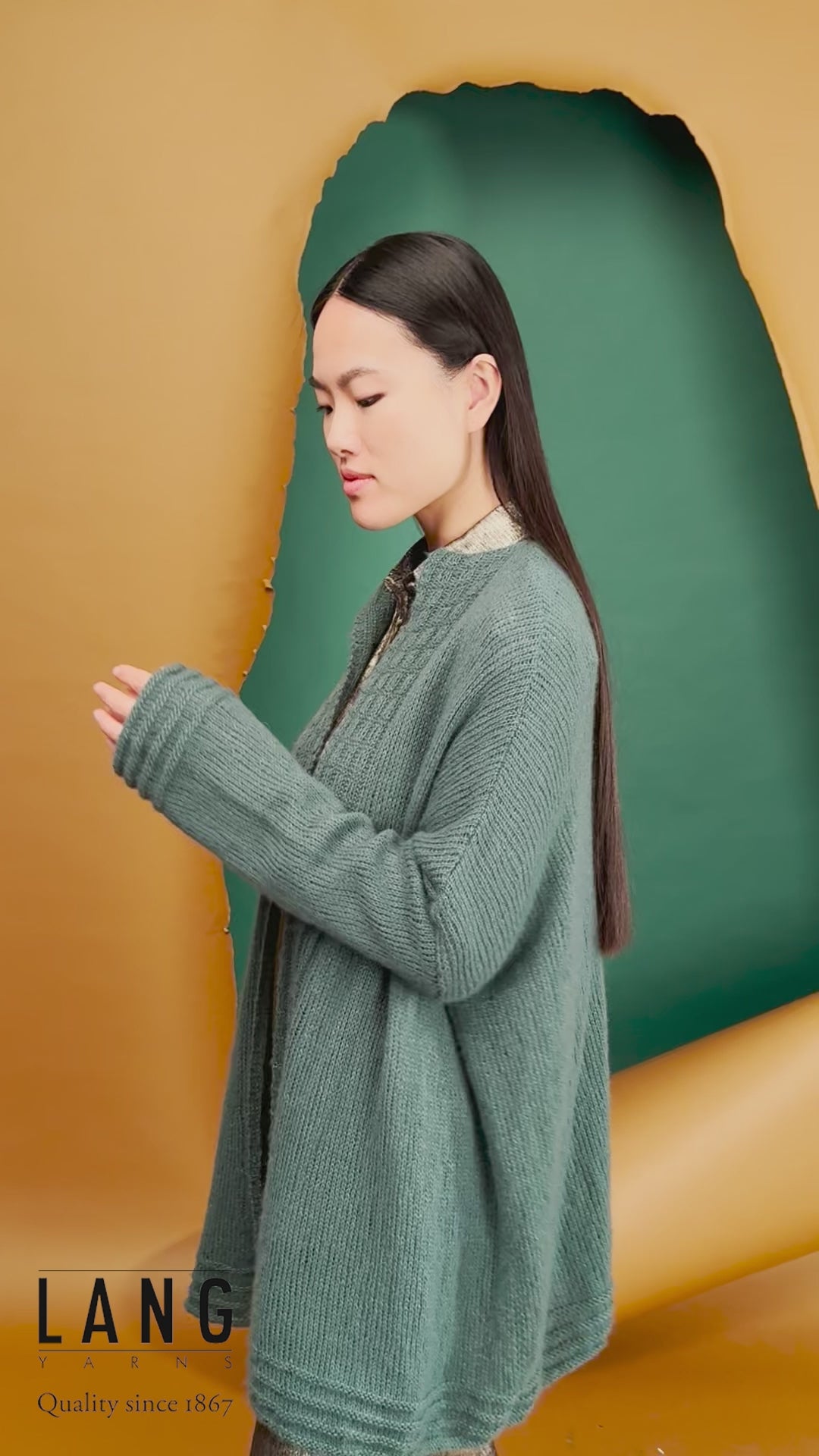 NOELIA Cardigan Pattern Kit in CASHMERE DREAMS by LANGYARNS | Fatto a Mano 286-028