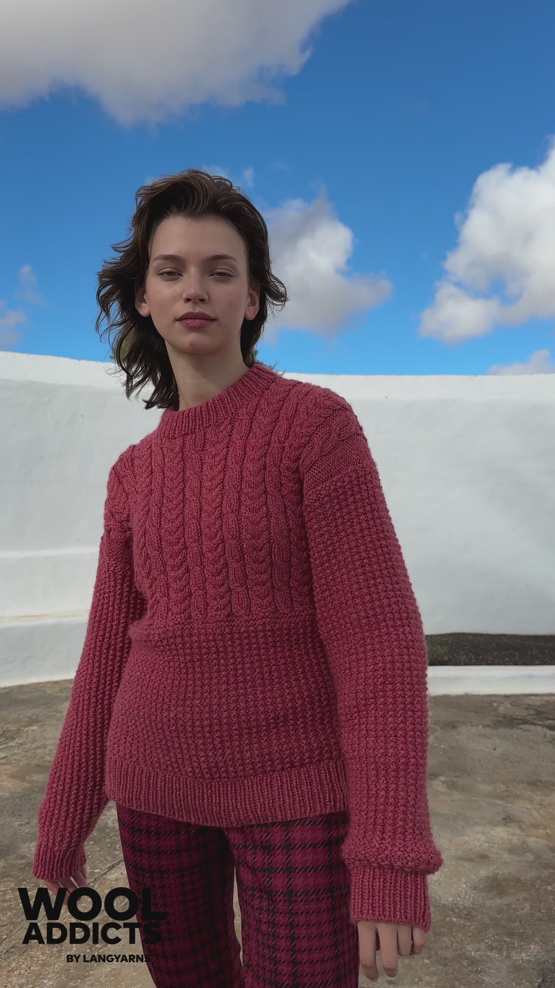 DAMASK-ROSE Sweater Pattern Kit in MEMORY by WOOLADDICTS | WOOLADDICTS #13-029