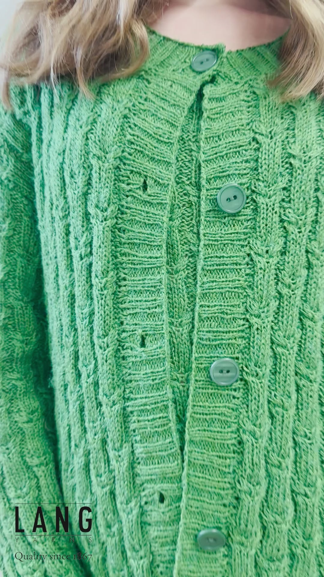 KYOKO Cardigan Pattern Kit in ANANAS by LANGYARNS | Fatto a Mano 284-048