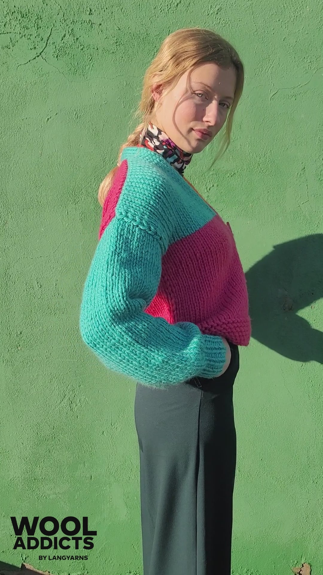 ENERGY-GIVER Cardigan Pattern Kit in FIRE by WOOLADDICTS | WOOLADDICTS #11-023