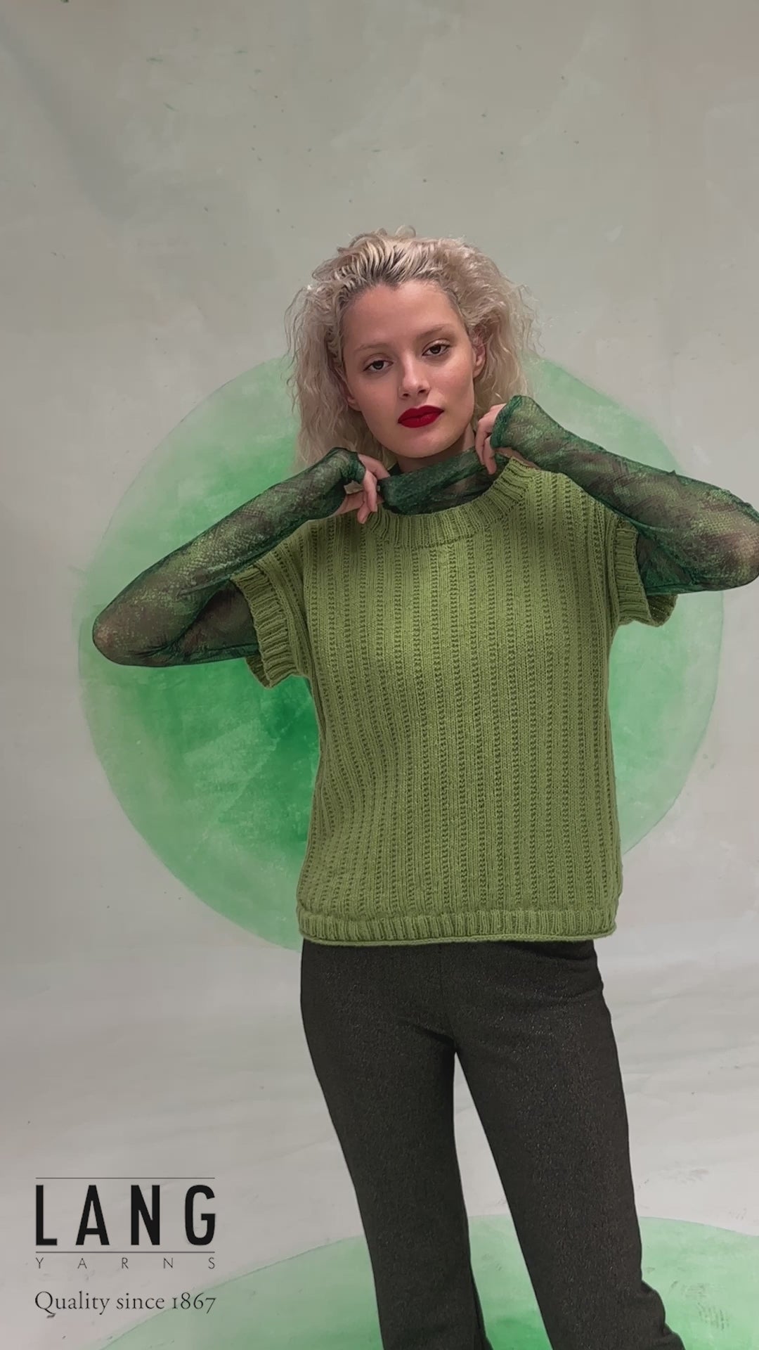NICOLETTA Slipover Pattern Kit in CASHMERE PREMIUM by LANGYARNS | Fatto a Mano 282-042