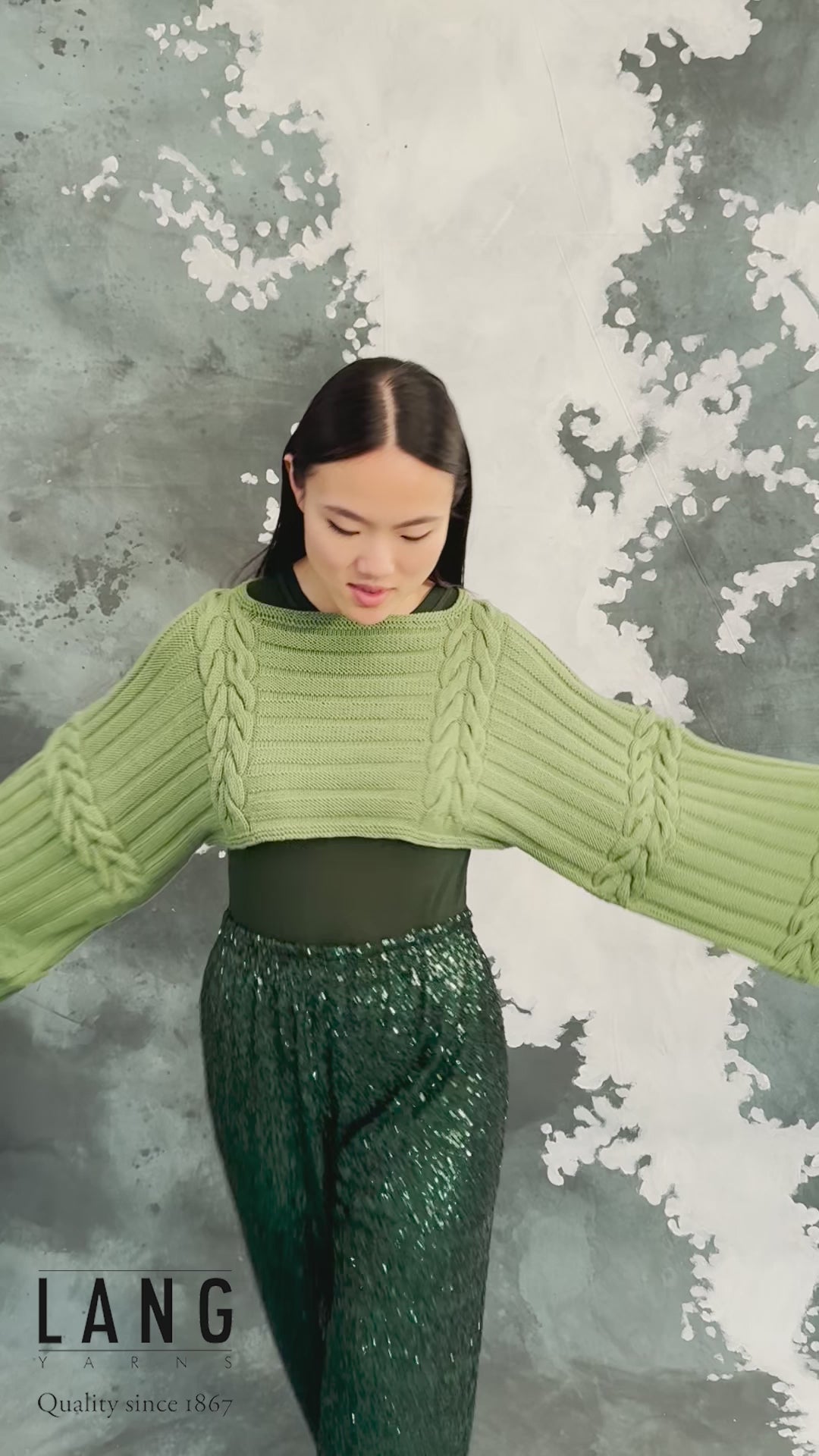 ADRIANA Sweater Pattern Kit in MERINO 120 by LANGYARNS | Fatto a Mano 286-033