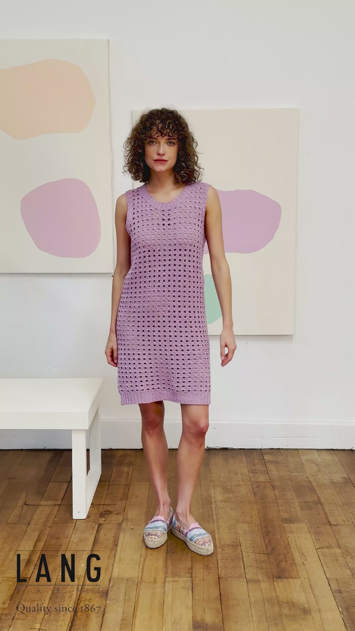 MILENA Crochet Dress Pattern Kit in ANANAS by LANGYARNS | Fatto a Mano 288-002
