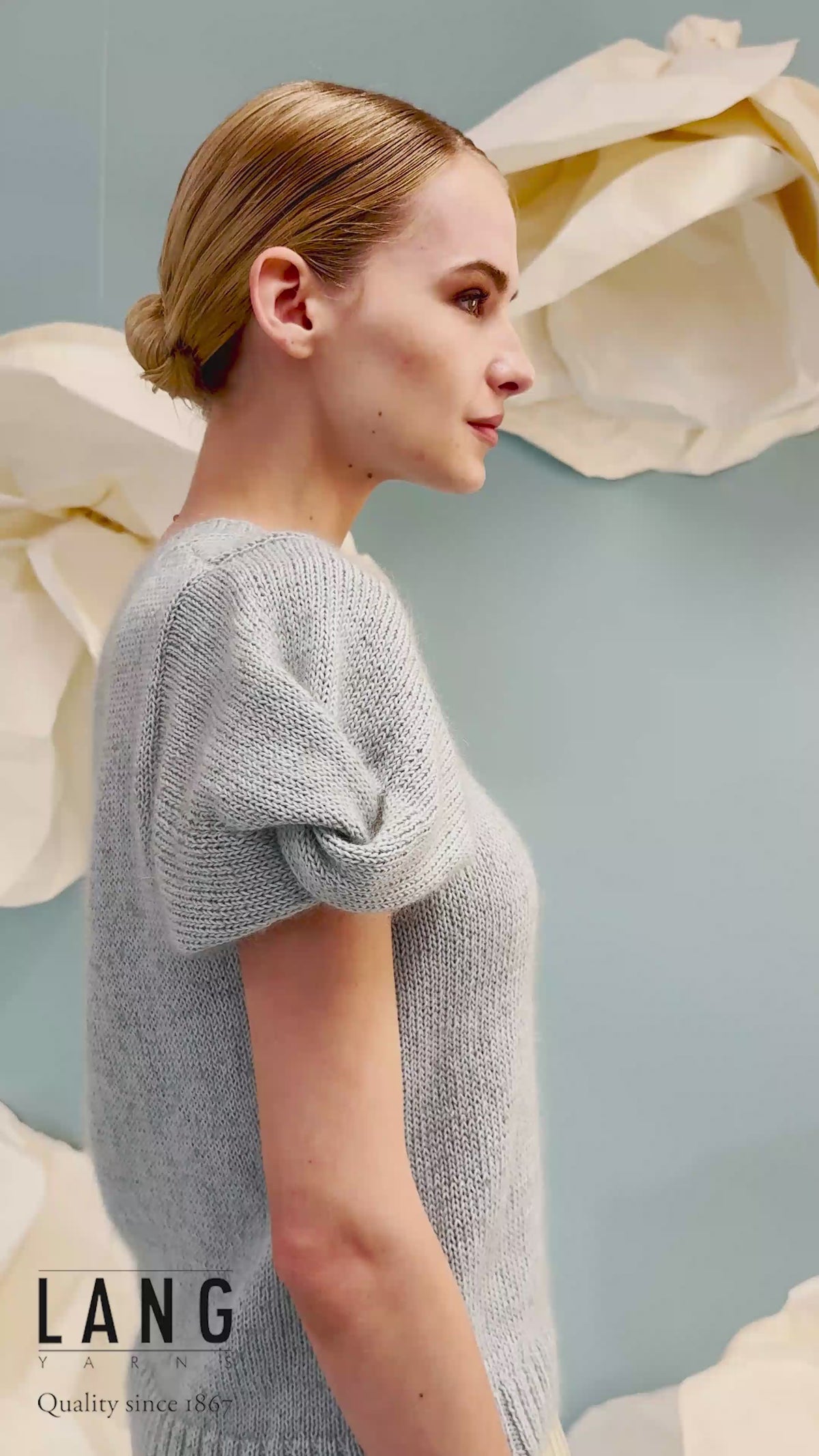 OLEA Sweater Pattern Kit in BABY COTTON & LACE by LANGYARNS | Fatto a Mano 288-061