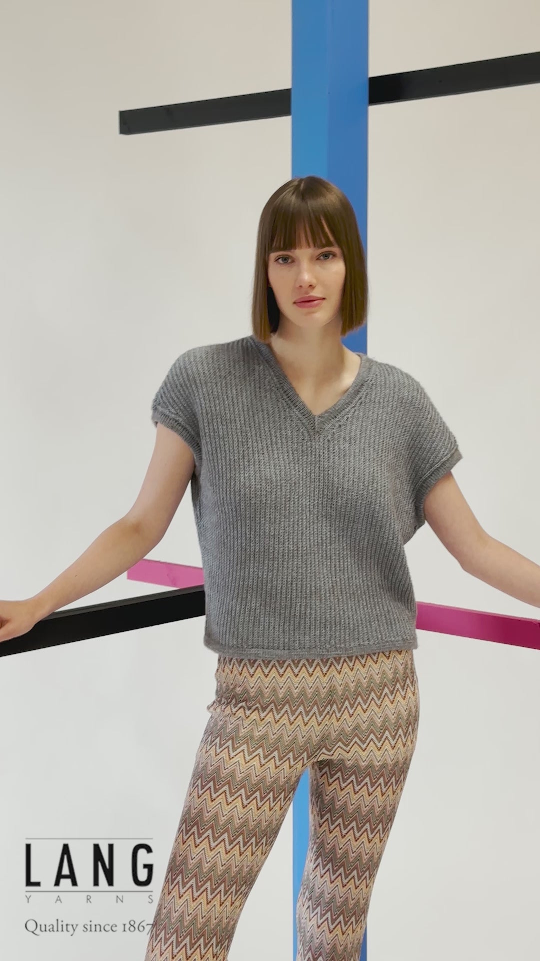 DANIELLE Slipover Pattern Kit in VAYA by LANGYARNS | Fatto a Mano 280-020