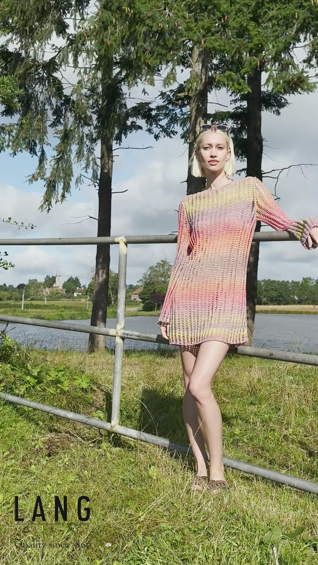 CATALEYA Dress Pattern Kit in ILLUSION by LANGYARNS | Punto 81-001