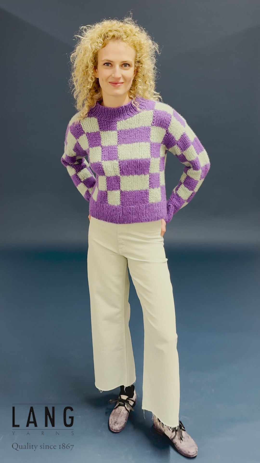 TAYLA Sweater Pattern Kit in PROMISE by LANGYARNS | Punto 93-013