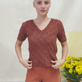 JOLKA Short-sleeved Sweater Pattern Kit in VAYA by LANGYARNS | Fatto a Mano 284-057