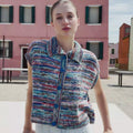 JULE Vest with Collar Pattern Kit in LISBOA by LANGYARNS | Punto 91-004