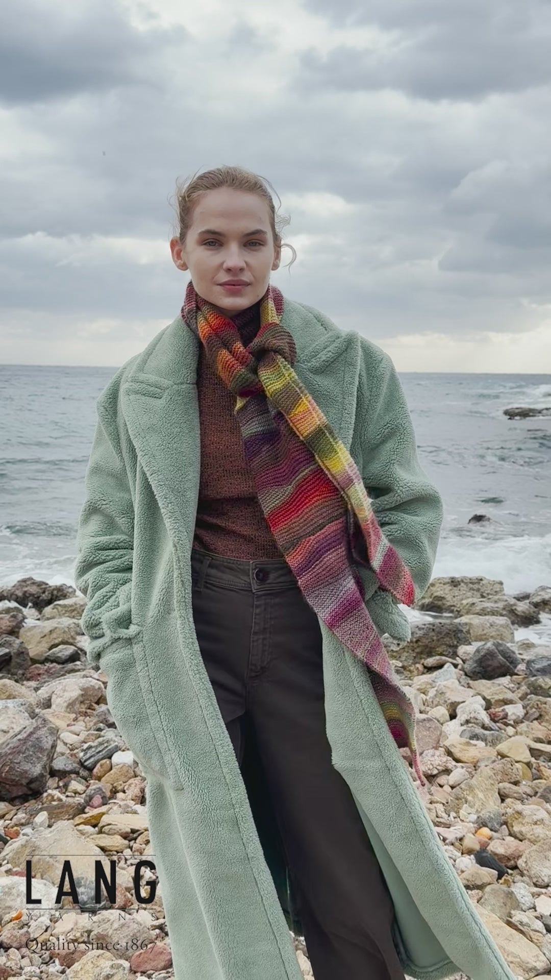 GINA Scarf Pattern Kit in INFINITY by LANGYARNS | Punto 85 - 203