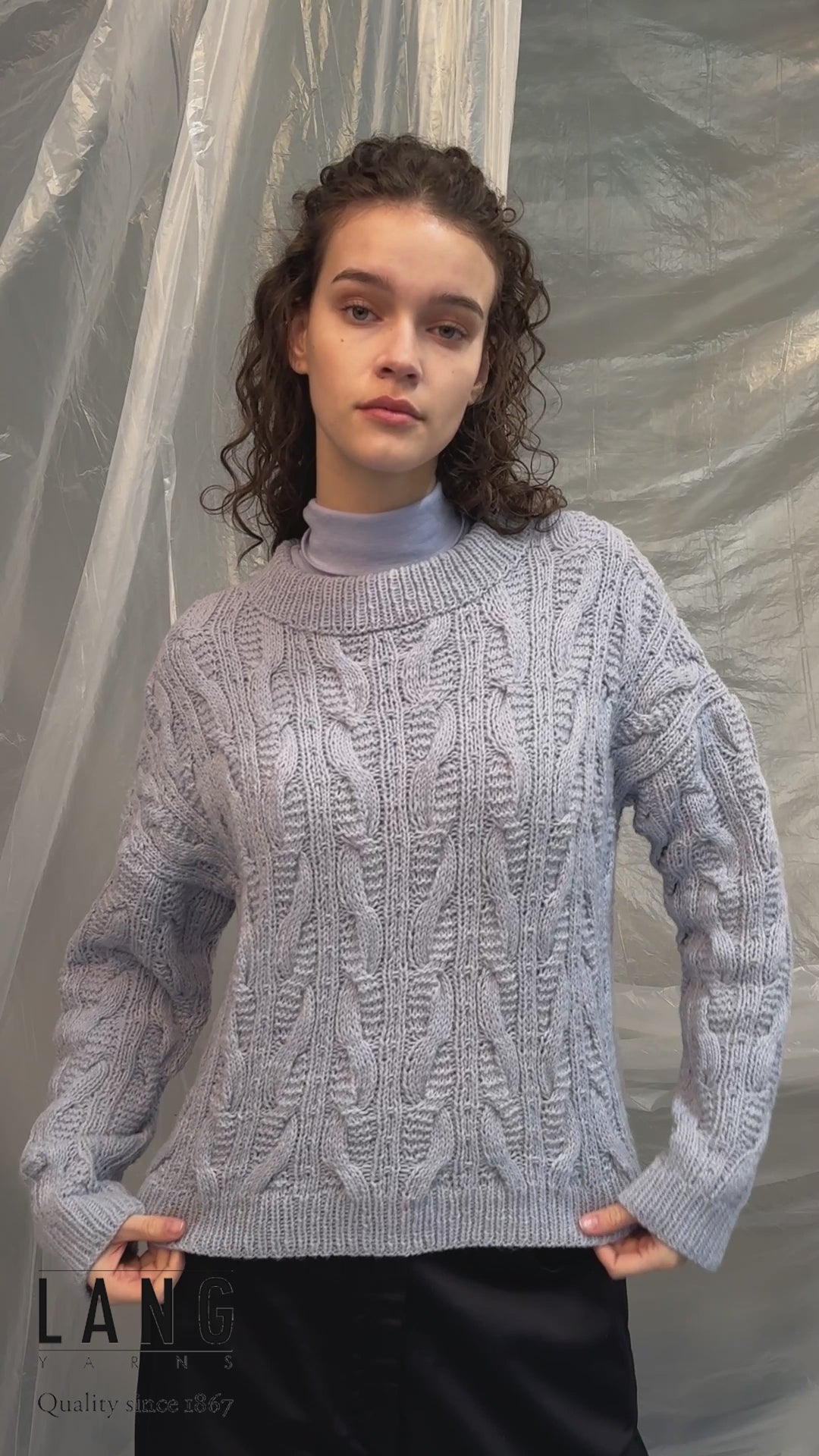 PEARL Sweater Pattern Kit in LAMBSWOOL by LANGYARNS | Fatto a Mano 286-086